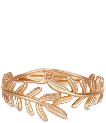 Southern Living Metal Leaf Bypass Hinge Bracelet