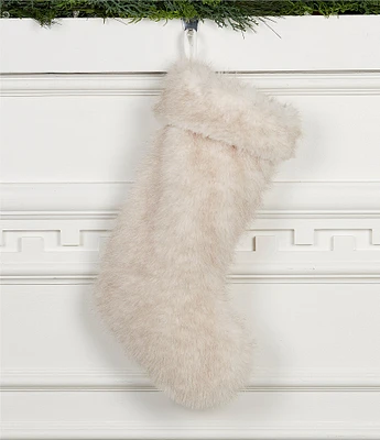 Southern Living Miracle & Wonder Collection Faux Fur Stocking