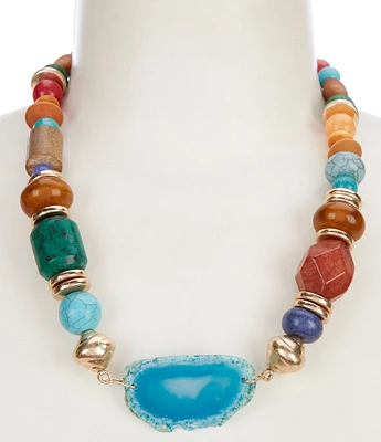 Southern Living Mixed Media Collar Necklace