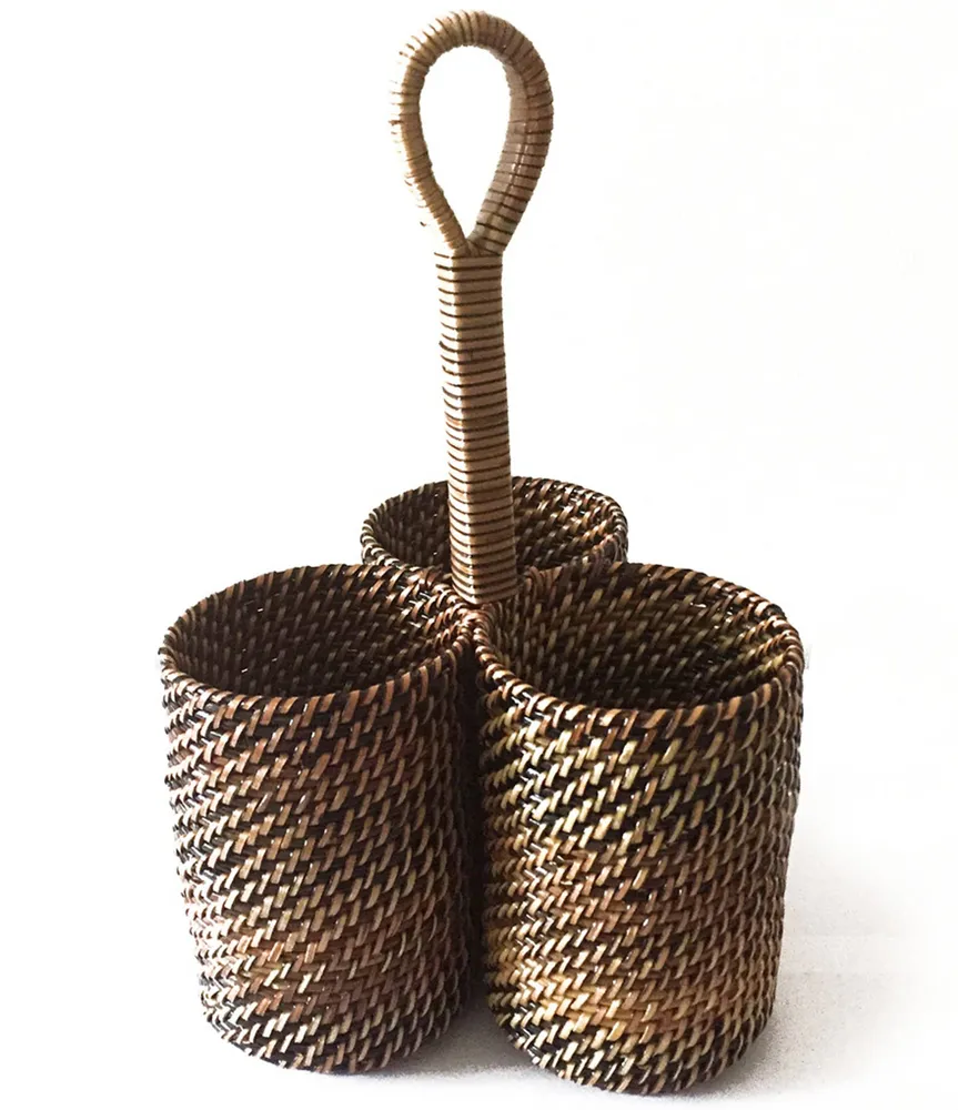 Southern Living Nito Woven Utensil Caddy