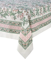 Southern Living Norah Block Print Tablecloth