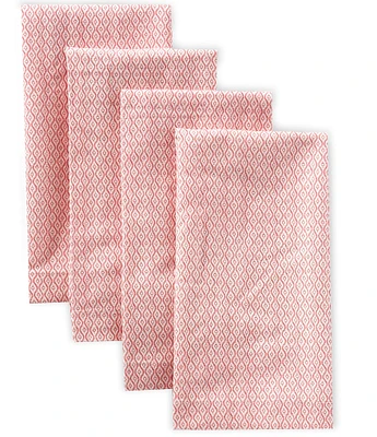 Southern Living Norah Pink Block Napkins, Set of 4