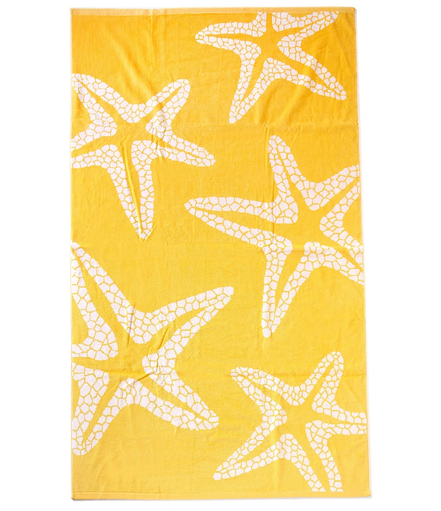 Southern Living Summer Shop Collection Starfish Jacquard Beach Towel