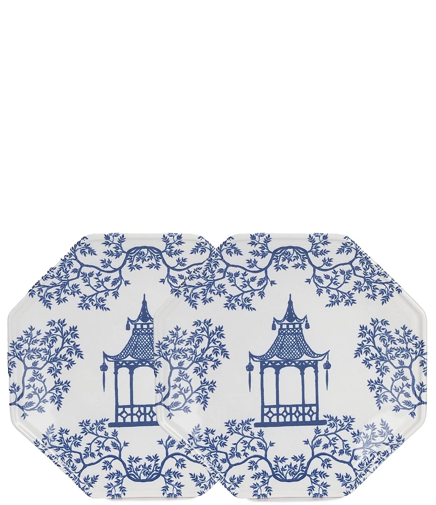 Southern Living Pagoda Accent Plates, Set of 2