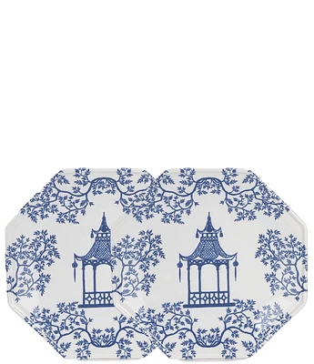 Southern Living Pagoda Accent Plates, Set of 2