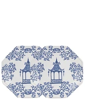 Southern Living Pagoda Accent Plates, Set of 2