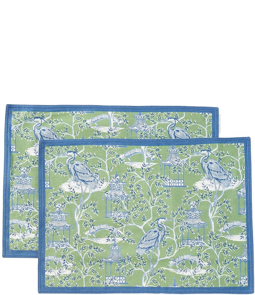Southern Living Pagoda Placemats, Set of 2