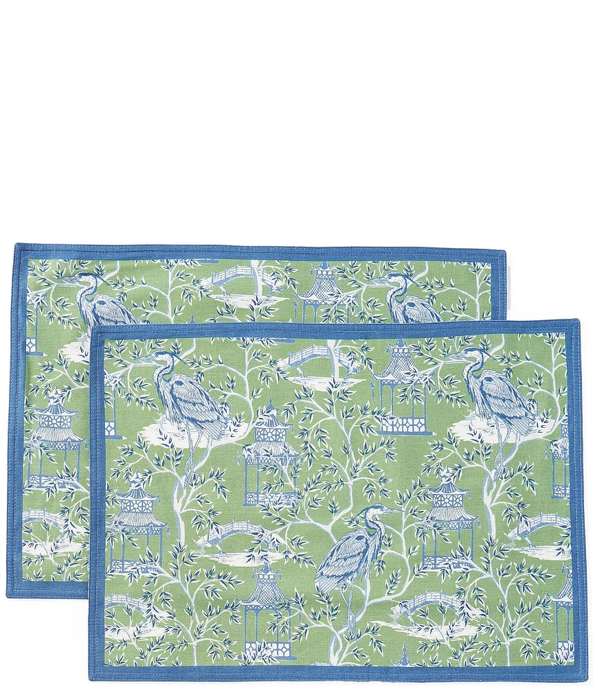 Southern Living Pagoda Placemats, Set of 2