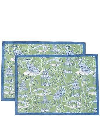 Southern Living Pagoda Placemats, Set of 2