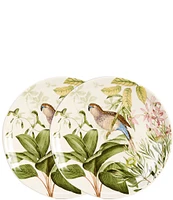 Southern Living Parakeet Jungle Accent Plates, Set of 2