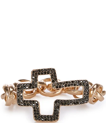 Southern Living Pave Cross Stretch Bracelet