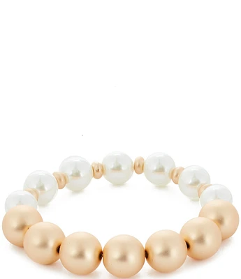 Southern Living Pearl & Bead Stretch Bracelet