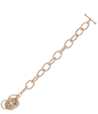 Southern Living Pearl Medallion Line Bracelet