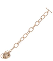 Southern Living Pearl Medallion Line Bracelet