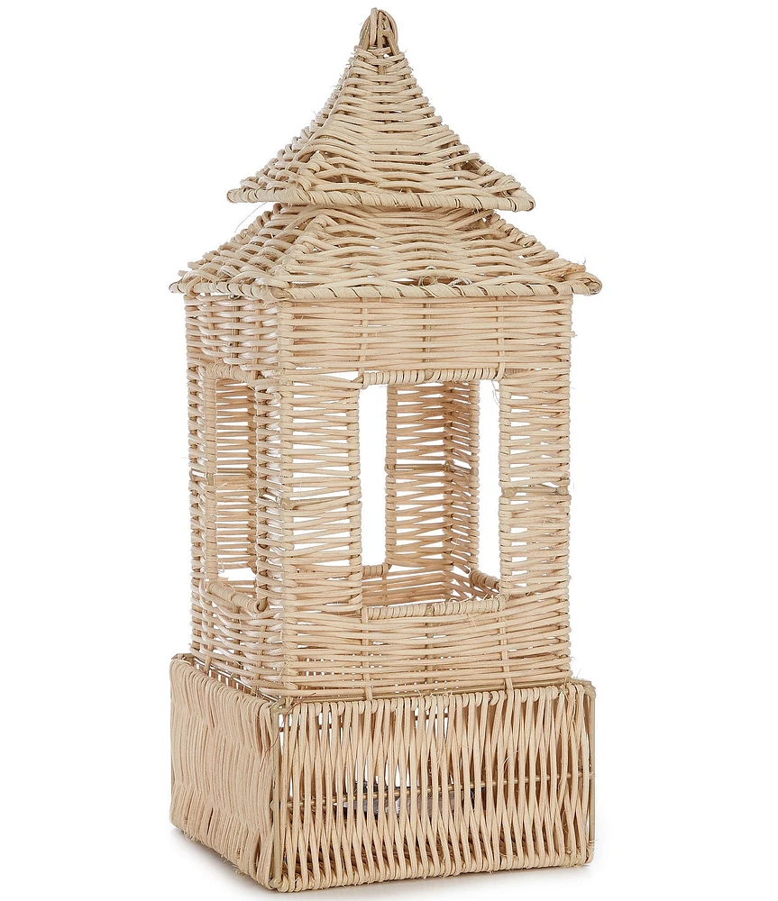 Southern Living Rattan Pagoda Lantern