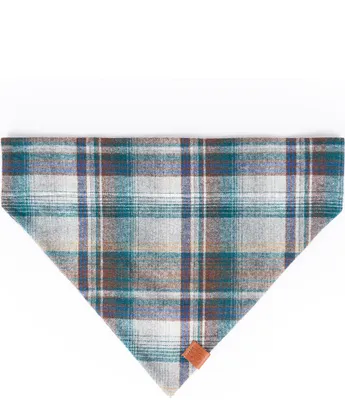 Southern Living Reversible Blue Plaid Pet Bandana