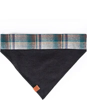 Southern Living Reversible Blue Plaid Pet Bandana