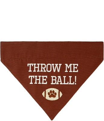 Southern Living Reversible Football Pet Bandana