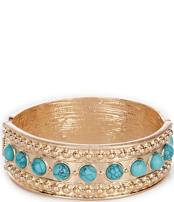 Southern Living Semi Precious Inset Stone Hinge Bracelet