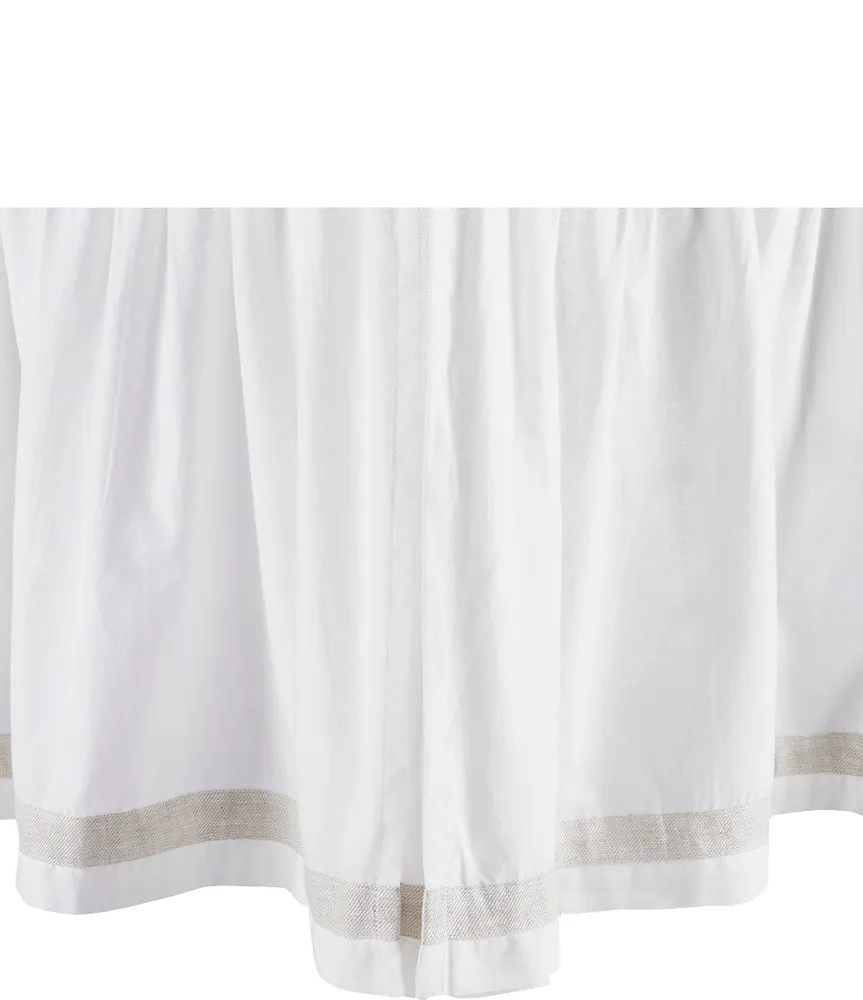 Simplicity Pleated Chiffon Ruffled Trim White