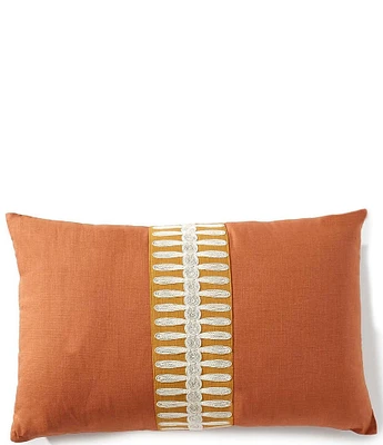 Southern Living Simplicity Collection Applique Lumbar Pillow