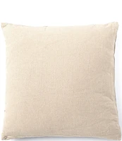 Southern Living Simplicity Collection Block Print Leaf Stripe Square Pillow