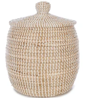 Southern Living Simplicity Collection Reece Lidded Wastebasket