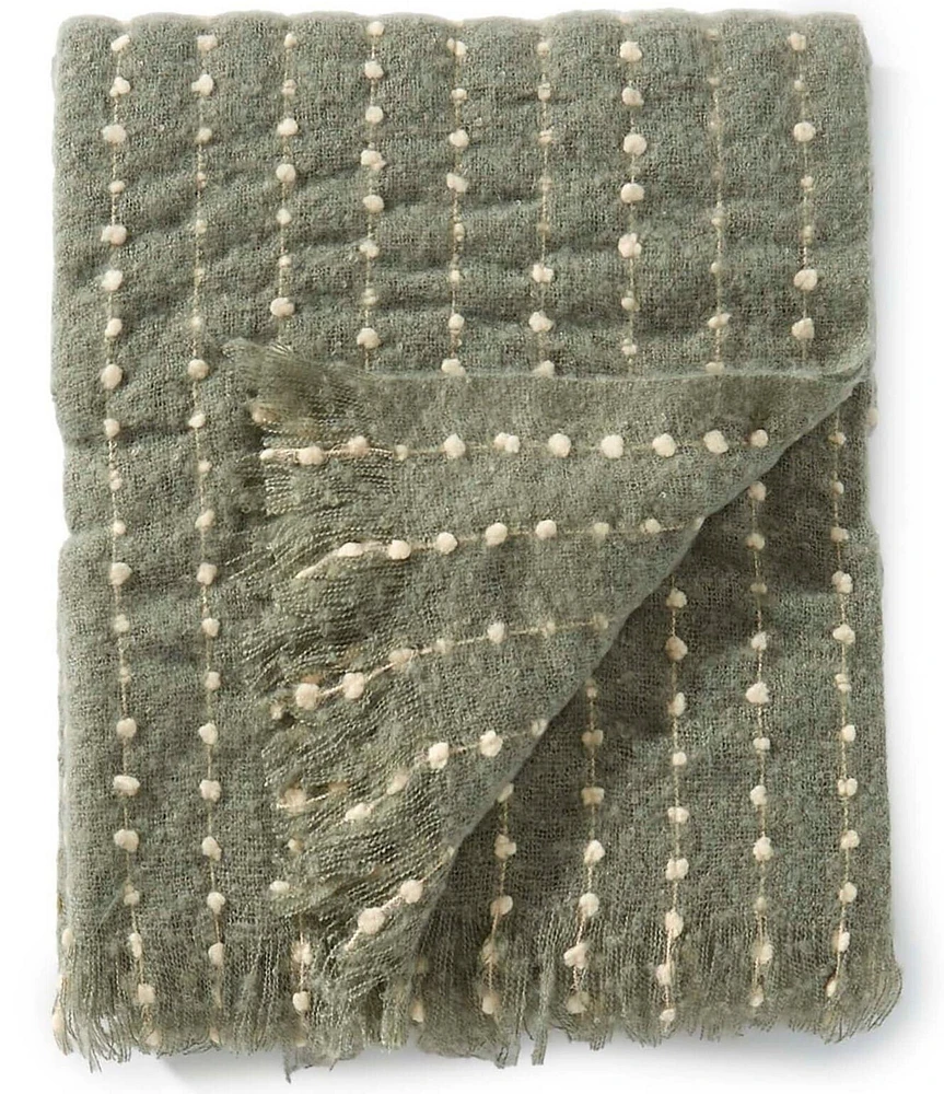Southern Living Simplicity Collection Roland Brushed Stripe Throw