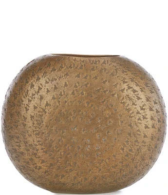 Southern Living Simplicity Collection Tooled Metal Short Vase