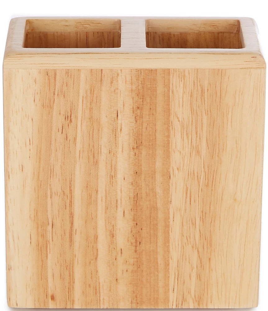 Southern Living Simplicity Collection Wood Toothbrush Holder