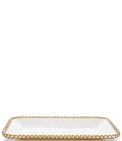 Southern Living Spring Collection Beaded Metal Decorative Tray