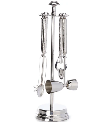 Southern Living Stainless Steel Hammered Bar Tool Set