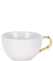 Southern Living Gemma Collection Stoneware Bamboo Latte Mug