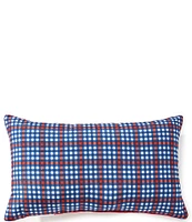 Southern Living Summer Shop Chainstitch Reversible USA Flag All-Weather Lumbar Pillow
