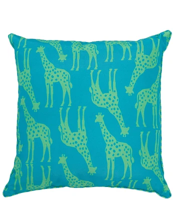 Southern Living Summer Shop Collection Two-Tone Giraffe Indoor/Outdoor Reversible Pillow