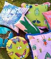 Southern Living Summer Shop Collection Two-Tone Giraffe Indoor/Outdoor Reversible Pillow