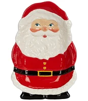 Southern Living Sweet Christmas Figural Santa Platter