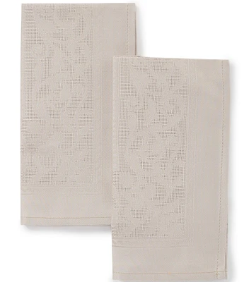 Southern Living Taupe Jacquard Damask Napkins, Set of 4