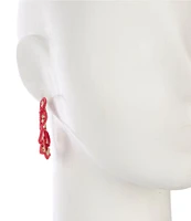 Southern Living Thread Wrapped Scallop Resort Hoop Earrings