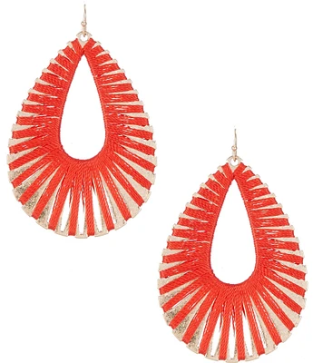 Southern Living Thread Wrapped Teardrop Drop Earrings