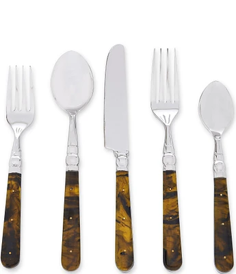 Southern Living Tortoise Stainless Steel 20-Piece Flatware Set