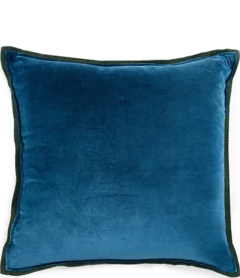 Southern Living Velvet & Linen Dual Color Reversible Oversize Square Pillow