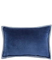 Southern Living Velvet & Linen Reversible Lumbar Pillow