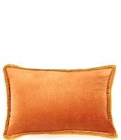 Southern Living Velvet & Linen Reversible Lumbar Pillow