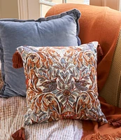 Southern Living Velvet & Linen Reversible Oversize Square Pillow