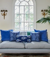 Southern Living Velvet & Linen Reversible Oversize Square Pillow