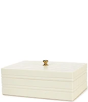 Southern Living White Decorative Trinket Box with Handle