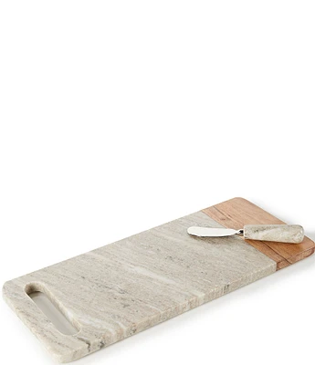 Southern Living Marble Handle Cheese Board with Knife