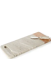 Southern Living Marble Handle Cheese Board with Knife