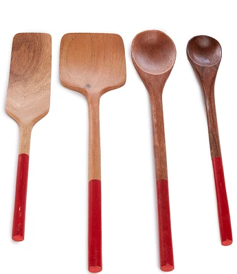 Southern Living Wooden Mixing Utensils, Set of 4